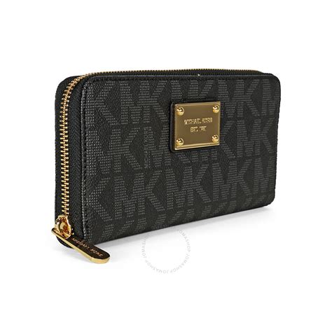 black michael kors small wallets|michael kors black wallet sale.